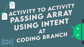 🔥 How to Send an Array Between Activities in Android (Using Intent) | Android Tutorial