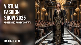 Virtual Fashion Show 2025 | AI-Designed Women's Outfits #ai #AIFashion #models  #fashion #fashionai