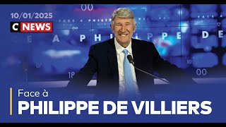 Face à Philippe de Villiers / 10 janvier 2025 (CNews)