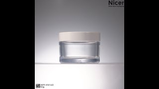 High-quality high transparent 50g 50ml PETG plastic jar NPP-0501AD