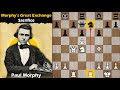 Morphy’s Great Exchange Sacrifice | Morphy vs Hart 1854