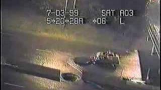 Sewer overflow at highway caught on tape