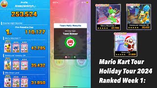 Almost Xmas! | Mario Kart Tour Holiday Tour 2024 Ranked Week 1: 110,177