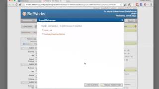 Importing References from EBSCOhost to RefWorks