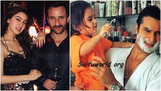 Saif Ali Khan With Daughter Sara Ali Khan Cute Moments