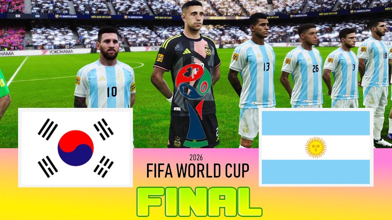 South Korea Vs Argentina Final Fifa World Cup 2026 Full Match All