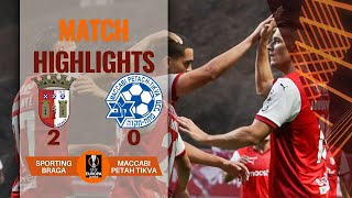 BRAGA 2 0 MACCABI PETAH TIKVA UEFA EUROPA LEAGUE HIGHLIGHTS | 25-07-2024