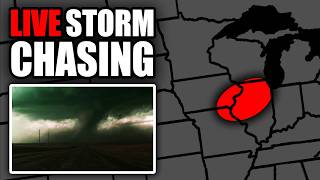 🔴LIVE Storm Chasing - Life Threatening Tornado Outbreak - Iowa & Illinois