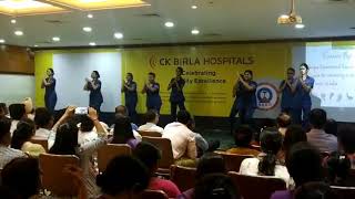 Hand washing with the rythm of kolavari D#CMRI#ck birla hospital