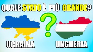 È PIÚ GRANDE L' UCRAINA O L' UNGHERIA?    - INDOVINA LE DIMENSIONI DEGLI STATI  (HIGHER OR LOWER)