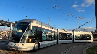 [Cab Ride] Trajet complet de la ligne T1 en cabine du TVR direction Brabois