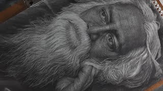 Drawing[49] portrait of Kabiguru Rabindranath Tagore | drawing time lapse