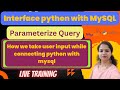 PARAMETERIZED QUERIES | HOW TO TAKE INPUT FROM USER | INTERFACE PYTHON WITH MYSQL | CBSE-XII | CS