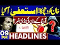 Split in PTI | Big Resign | Imran Khan | D Chowk Protest | 09PM Headlines | Bushra Bibi | Ali Amin