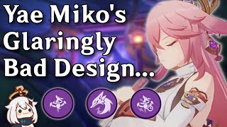 Why Yae Miko's Gameplay Design Makes No Sense (Genshin Impact Gameplay Design Analysis)