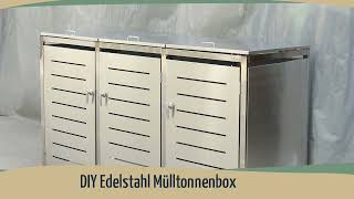 My Mülltonne DIY Edelstahl Mülltonnenbox