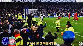 Euphoria Everton Fans in Derby Merseyside