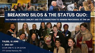 Breaking Silos & the Status Quo: The Future of NGO CSW/NY & its Connection to UN Gender Processes