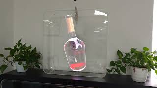 3D hologram fan desktop solution with transparent cover