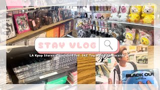 [STAY VLOG] ♡꒰ᵕ༚ᵕ⑅꒱ la kpop stores, delicious food, stray kids toy world photocards