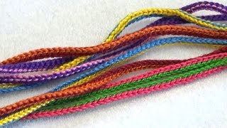 Как связать шнур для слингобус (МК №5) // Crochet Cord for Necklace