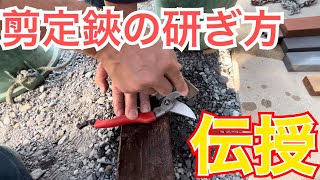 剪定鋏の研ぎ方講座