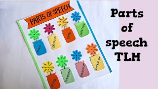 Parts of speech English Project| Make  a Chart on #Partsofspeech |English Project for class 7,8,9|