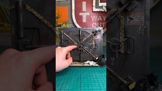 Miniature abandoned bank vault reveal!! #miniature #handmade #art #dark #shortsart