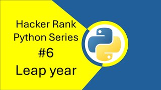 Hacker Rank leap year problem #hackerranksolutions #python #coding