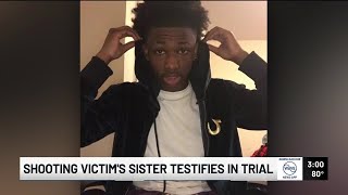 Jury hears testimony from victim’s sister in 2021 bus stop shooting trial