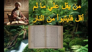 صحيح البخاري الحديث 109 من يقل علي ما لم أقل فليتبوأ من النار