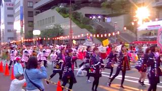 2018年3月31日　静岡祭り　御幸通りで、夜桜乱舞を撮る。３（「平成ちゃっきり節」）