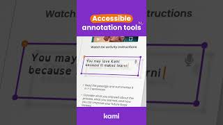 Make learning accessible with Kami #Shorts