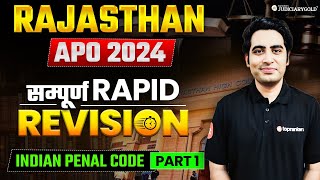 Rajasthan APO 2024: Indian Penal Code Rapid Revision | Rajasthan APO 2024 Preparation