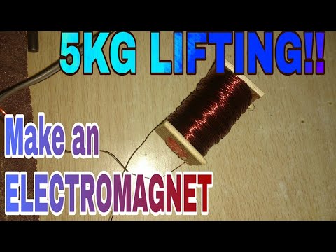 How To Make Electromagnet At Home - YouTube