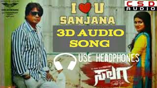Salaga | I Love You Sanjana | 3D Audio Song | Duniya Vijay | CSD AUDIO
