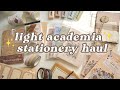 light academia stationery haul 🧸 creamy-brown stationeries • aliexpress and shopee haul