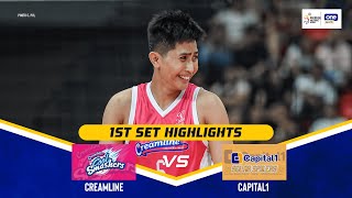 CAPITAL1 vs CREAMLINE | SET 1 GAME HIGHLIGHTS | 2024-25 PVL ALL-FILIPINO CONFERENCE | JAN 21, 2025