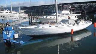 48' Sailboat Haulout \u0026 Blocking