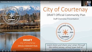 Courtenay Official Community Plan Update Highlights - Staff Presentation (one hour)