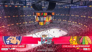 Florida Panthers vs Chicago Blackhawks 10/25/2022 NHL 23 Gameplay