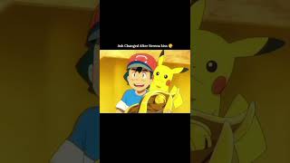 Ash after Serena kiss him 💋😘 #pokemon #pikachu #ash #serena