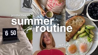 healthy girl 9am summer morning routine 🌷 skincare, grwm \u0026 chats