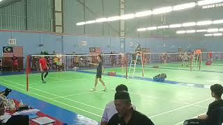 30-12-2023 JWBA BADMINTON CHAMPIONSHIP U13 SEMI FINAL- ELFI ADRIAN (YANG S) vs IRHAM DANISH (RRBC)