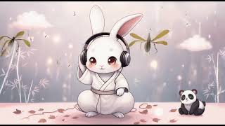 Lofi Zen Loop – Lapin \u0026 Panda dans un Jardin Relaxant | Musique Apaisante 🎶