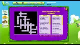 Bin Weevils science rocks crossword