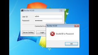 How To Find Lost  Administrator ID or Password  Suprema BioStar 1