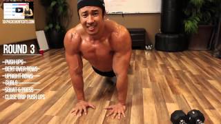 Home Muscle Building + Cardio Workout in 720p by Mike Chang