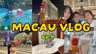 🇲🇴마카오 여행VLOG ep.4｜오늘도 6시간 리조트덱 수영｜마카오야경구경｜런더너 근위병교대식｜윈펠리스 분수쇼