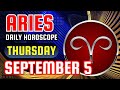 Aries ♈ 🔮 𝐓𝐡𝐞 𝐔𝐧𝐢𝐯𝐞𝐫𝐬𝐞 𝐇𝐚𝐬 𝐀 𝐒𝐩𝐞𝐜𝐢𝐚𝐥 𝐏𝐥𝐚𝐧 𝐅𝐨𝐫 𝐘𝐨𝐮! 🌟 Horoscope For Today September 5, 2024 | Tarot